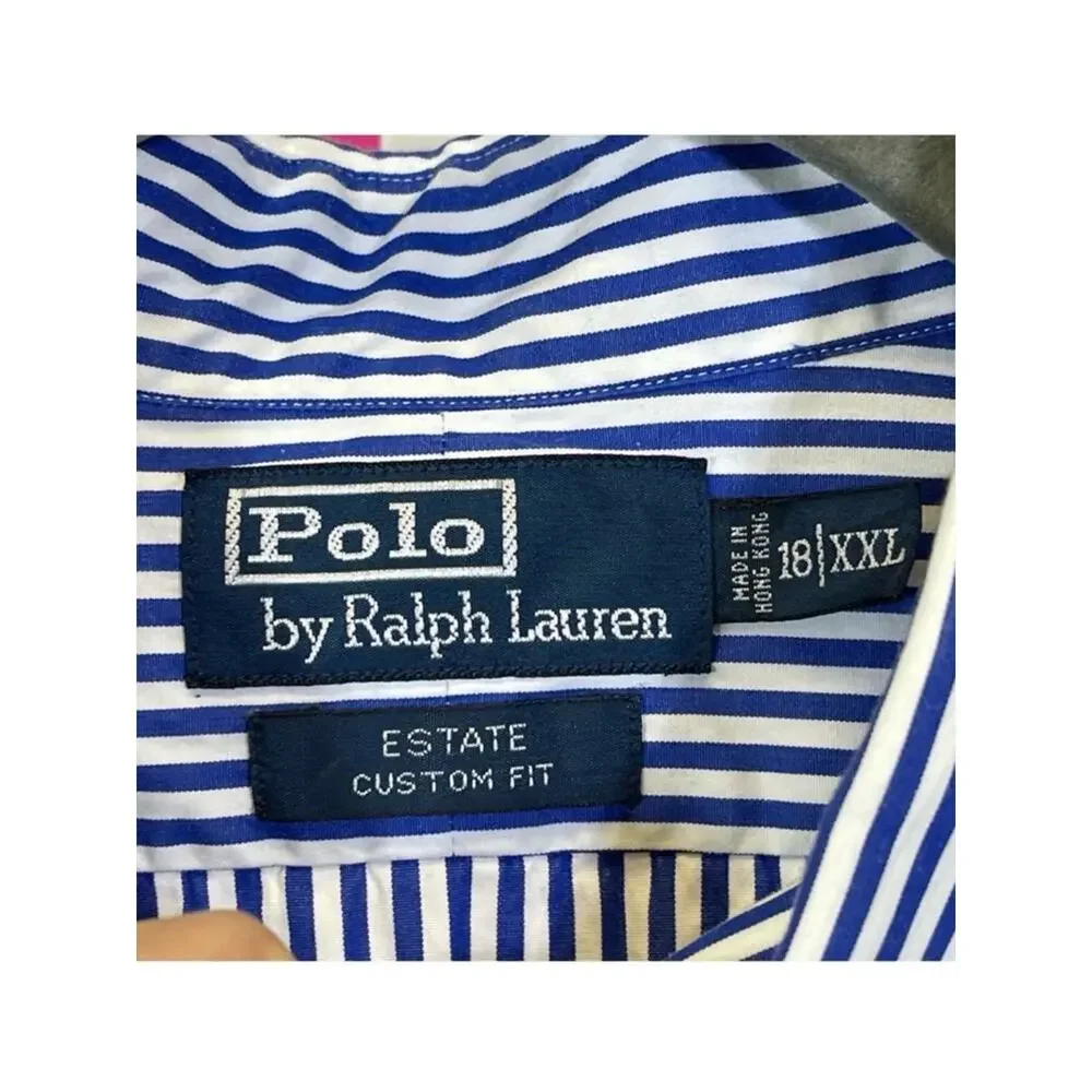Polo by Ralph Lauren, Striped Long Sleeve Shirt. Size 18 XXL. Excellent cond!